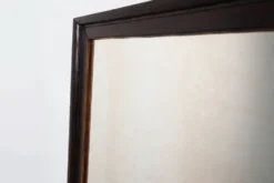 Miroir belge Art Déco en bois avec verre vieilli, vers 1930
