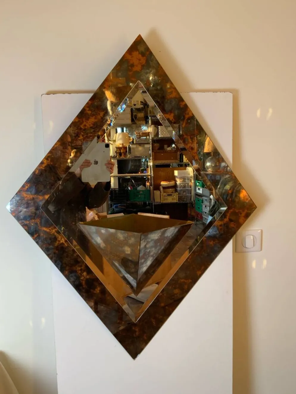 Miroir biseauté 1970