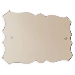 Miroir biseauté ancien à suspendre