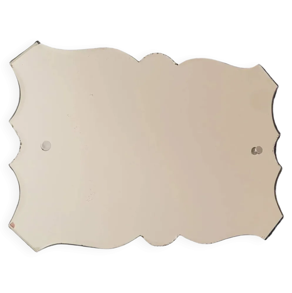 Miroir biseauté ancien à suspendre