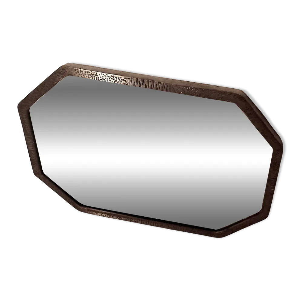 Miroir biseauté Art Déco 58,8 x 41,2 cm