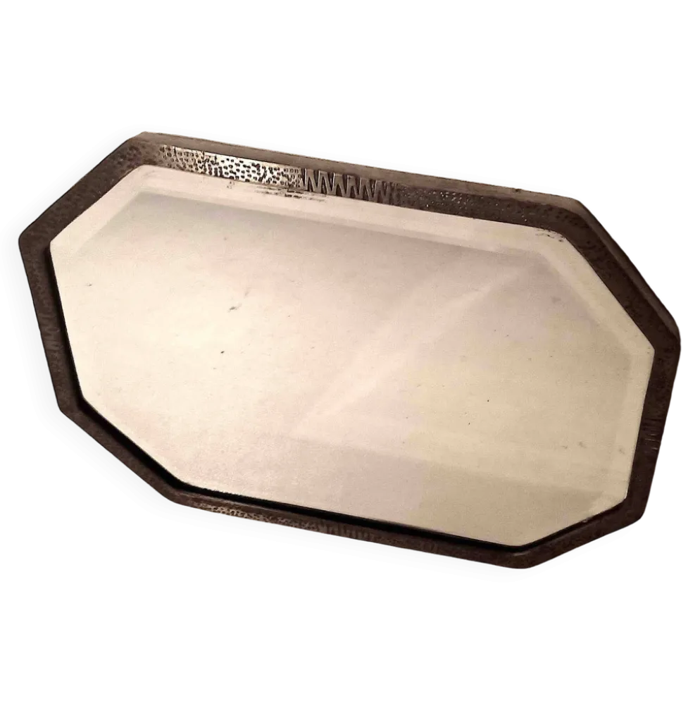 Miroir biseauté Art Déco 58,8 x 41,2 cm