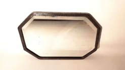Miroir biseauté Art Déco 58,8 x 41,2 cm