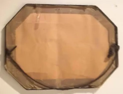 Miroir biseauté Art Déco 58,8 x 41,2 cm