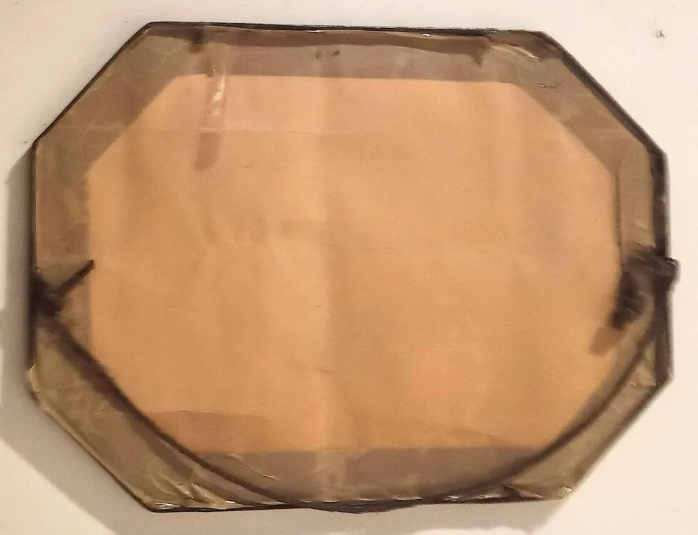 Miroir biseauté Art Déco 58,8 x 41,2 cm