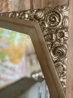 Miroir biseauté doré