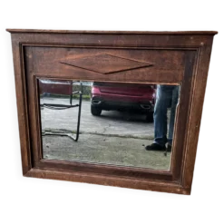 Miroir Biseauté en bois massif