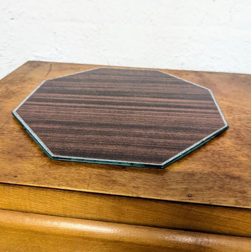 Miroir biseauté octogonal à poser 30cm