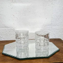 Miroir biseauté octogonal à poser 30cm