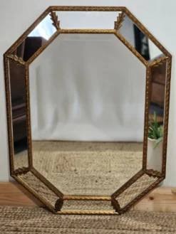 Miroir biseauté parcloses néoclassique XXème