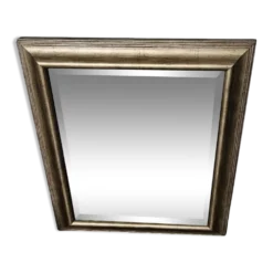 Miroir biseauté sous cadre doré