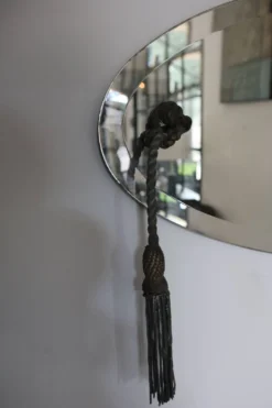 Miroir biseauté style Art Déco, années 1940-50