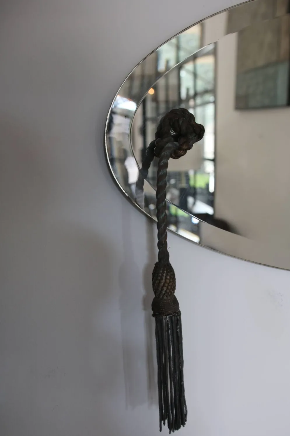 Miroir biseauté style Art Déco, années 1940-50