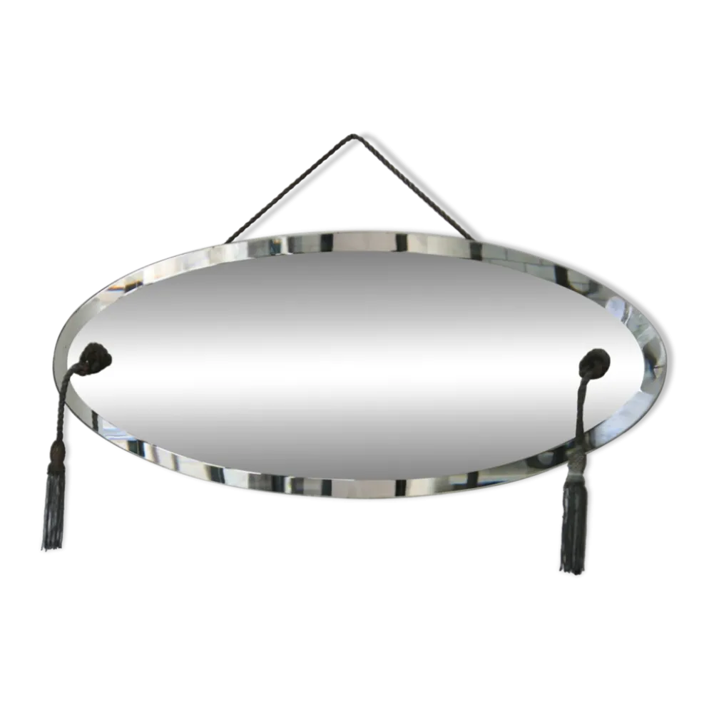 Miroir biseauté style Art Déco, années 1940-50