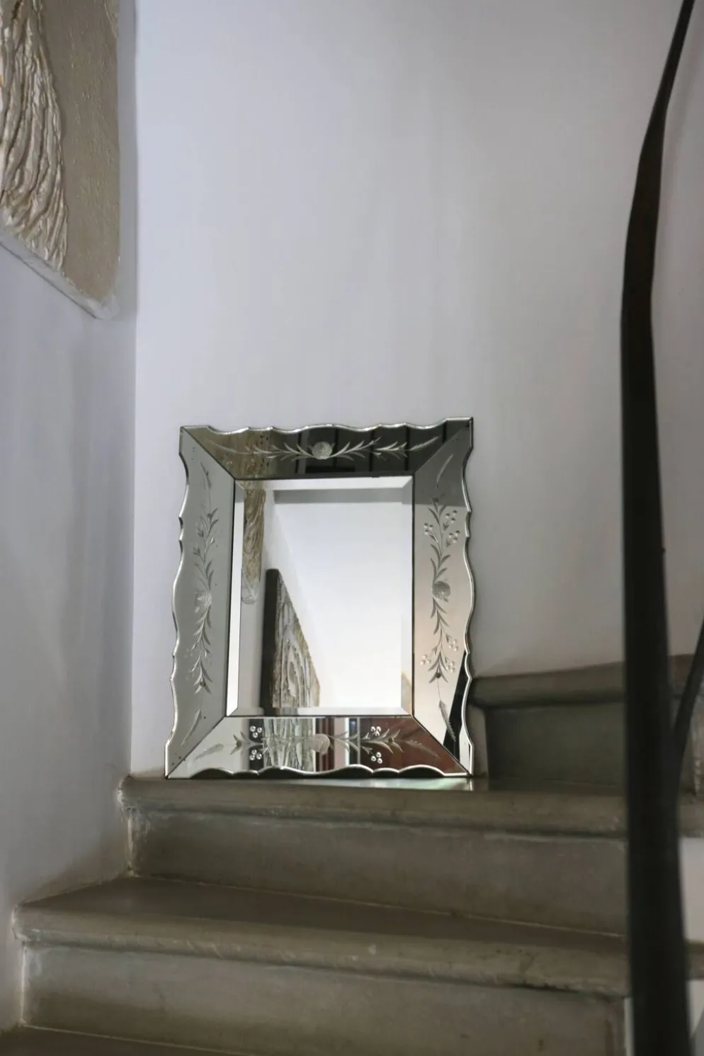 Miroir biseauté vénitien années 1950