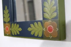 Miroir boheme en bois peint