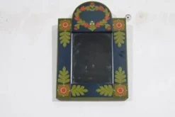 Miroir boheme en bois peint