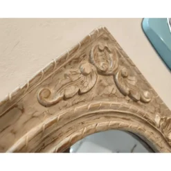 Miroir bois cérusé