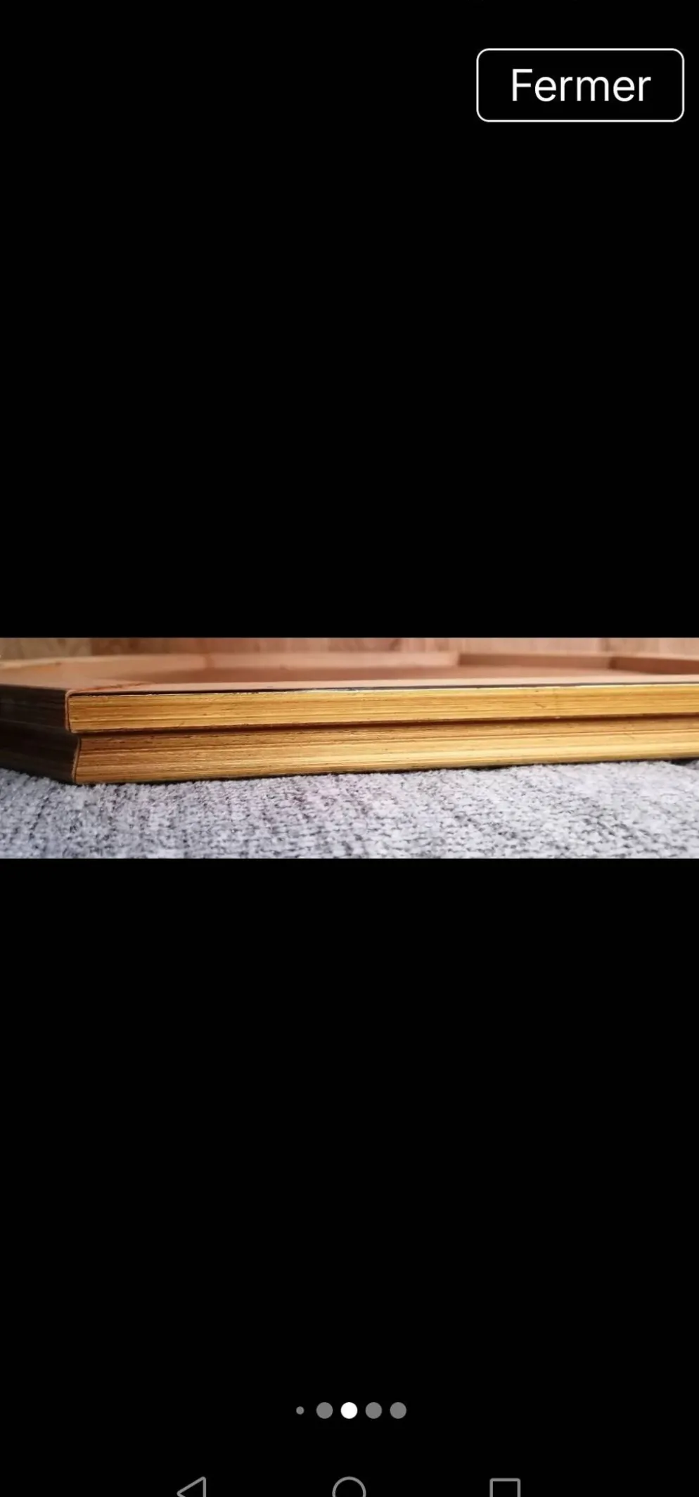 Miroir bois doré