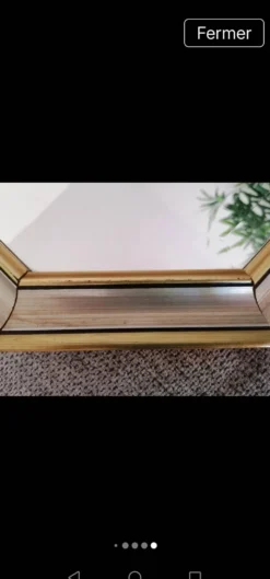 Miroir bois doré