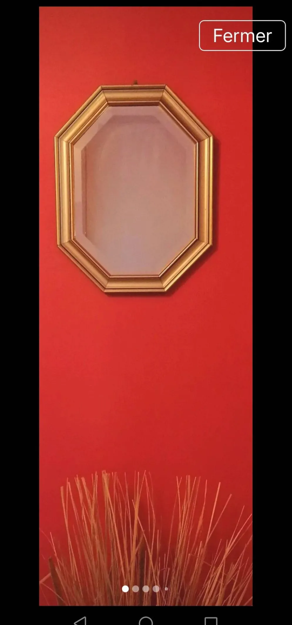 Miroir bois doré