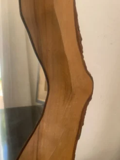 Miroir bois 1960 forme libre
