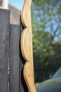 Miroir bois, grand miroir à poser ou mural, miroir vintage, miroir artisanal, décoration intérieur