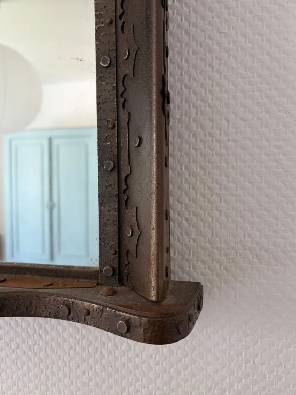 Miroir brutaliste années 1960
