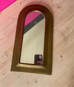Miroir cadre laiton