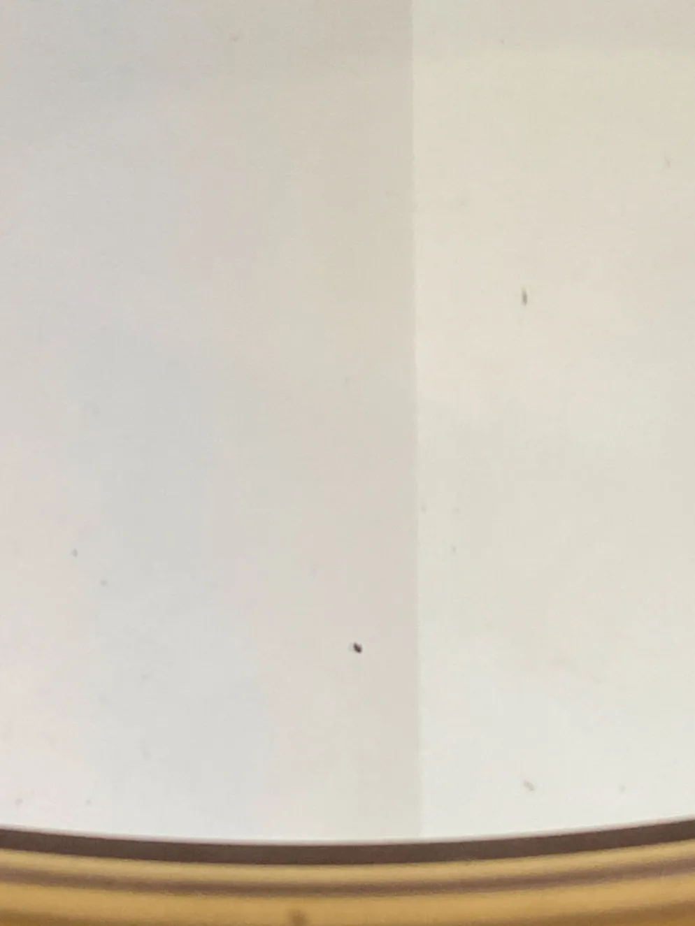 Miroir circulaire en plastique, brun fumé, années 70
