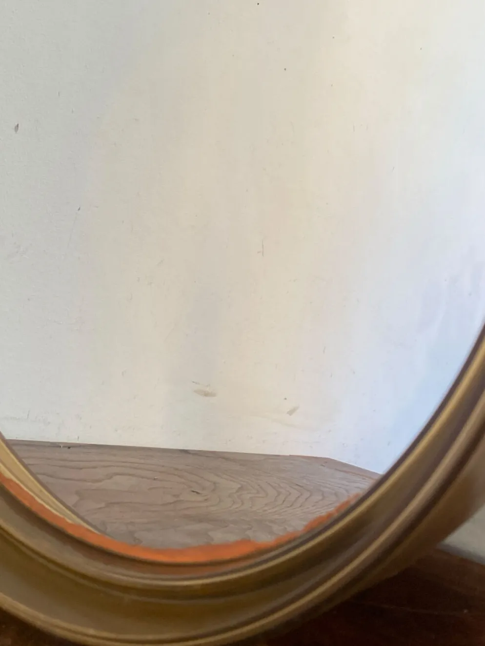 Miroir circulaire en plastique, brun fumé, années 70