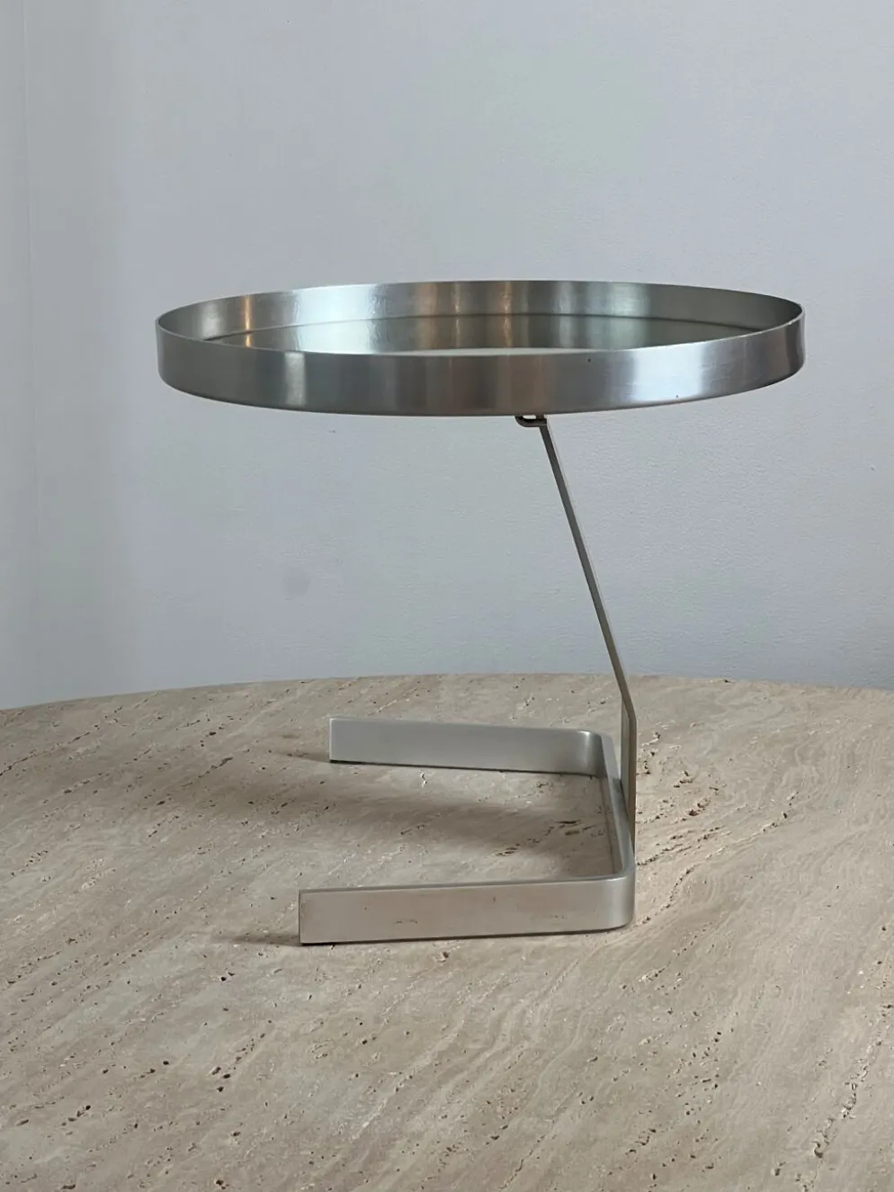 Miroir circulaire par Pierre Vandel France années 70 47x44cm