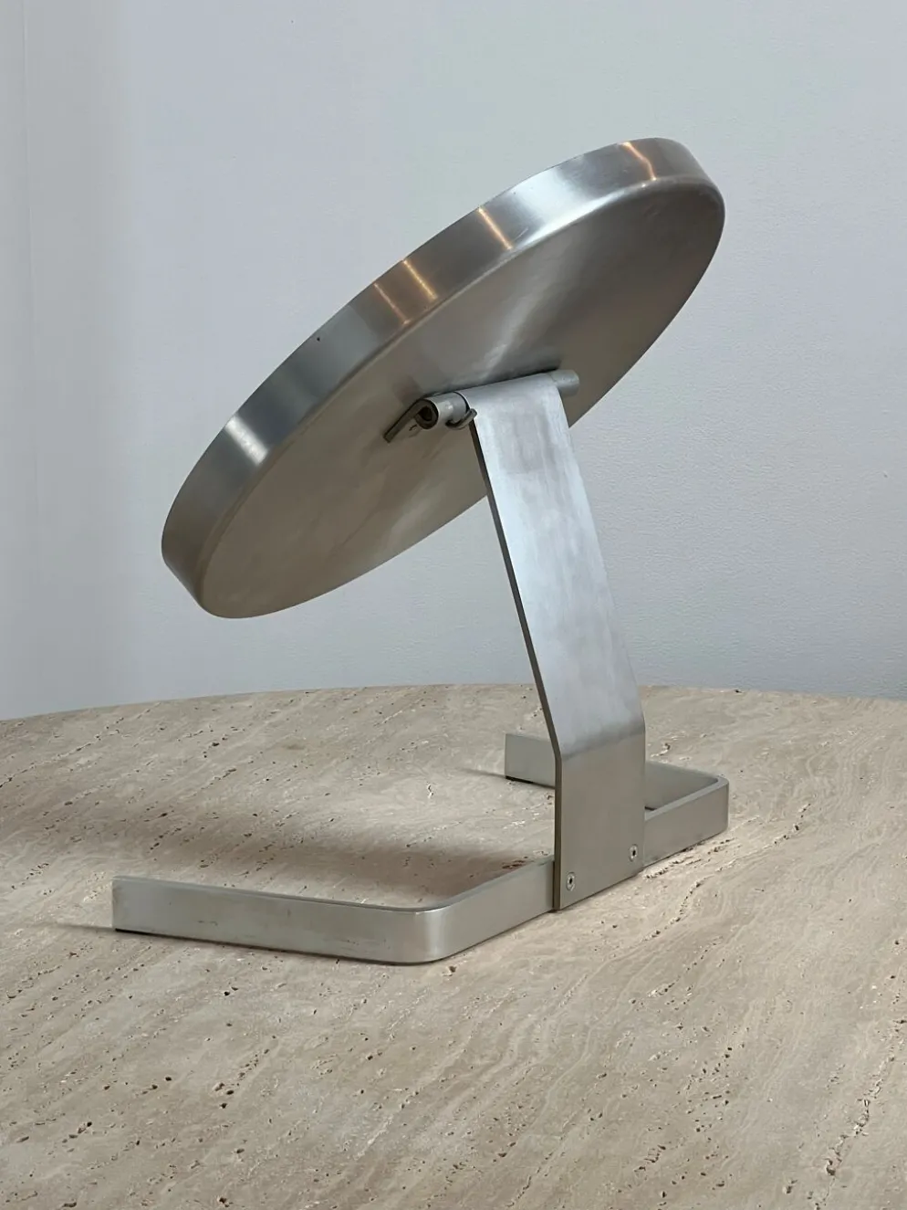 Miroir circulaire par Pierre Vandel France années 70 47x44cm