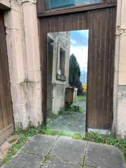 Miroir ciselé frères Marly bordeaux fabriqué en France 1950 1960