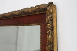 Miroir classique français avec des détails dorés, vers 1900