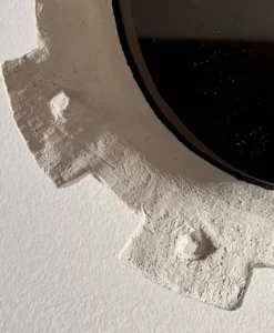 Miroir contemporain français en céramique, « Gioielli » par Renzo Maar
