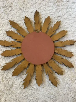 Miroir convexe doré ancien