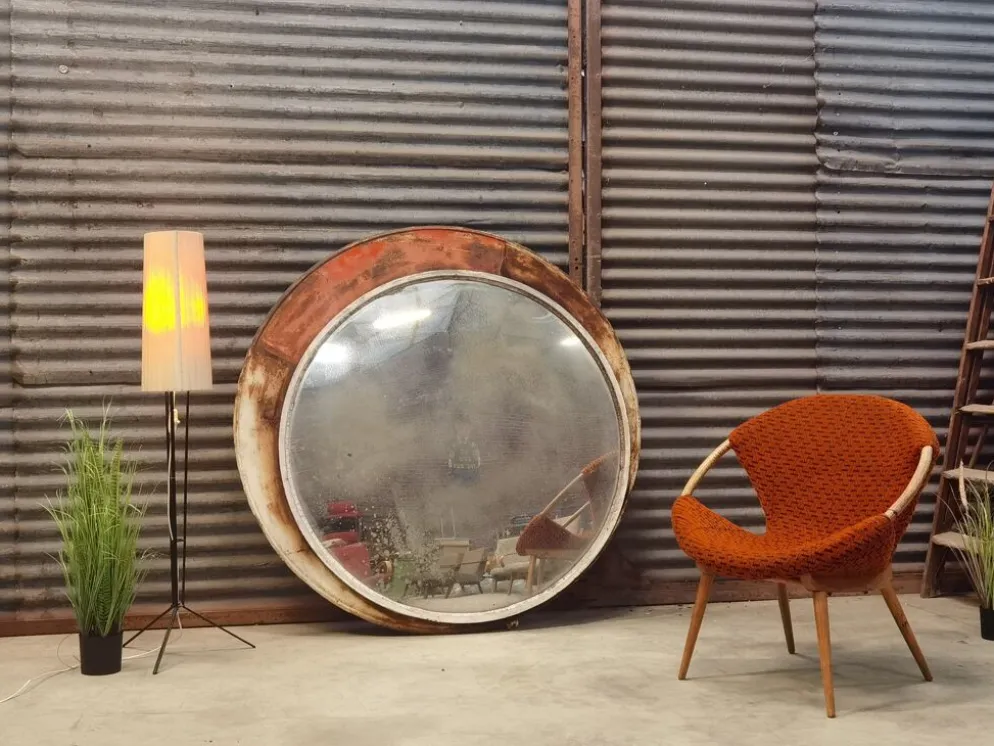Miroir Convexe Industriel République Tchèque 1960