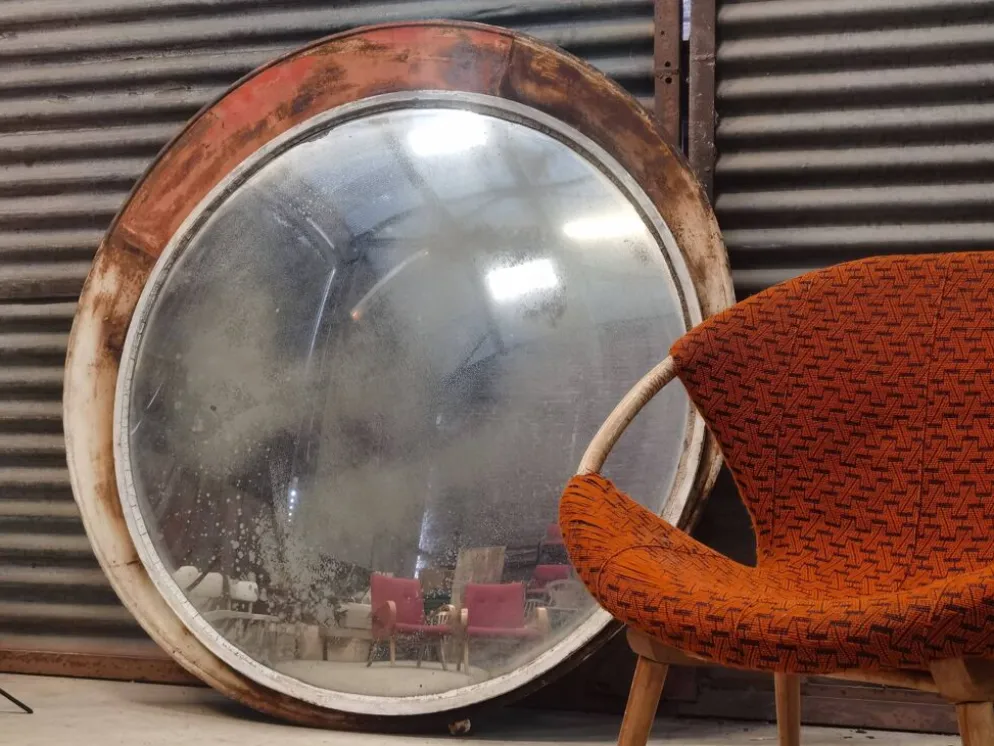 Miroir Convexe Industriel République Tchèque 1960