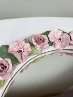 Miroir couronne de fleurs