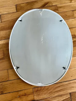Miroir céramique blanc vintage