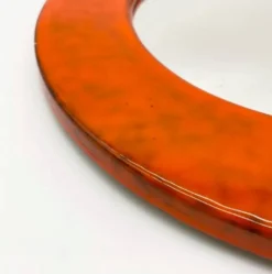Miroir céramique glaçure « orange », 1960s