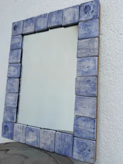Miroir céramique Vallauris Almone années 70