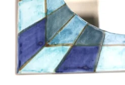 miroir céramique vintage et design , années 70