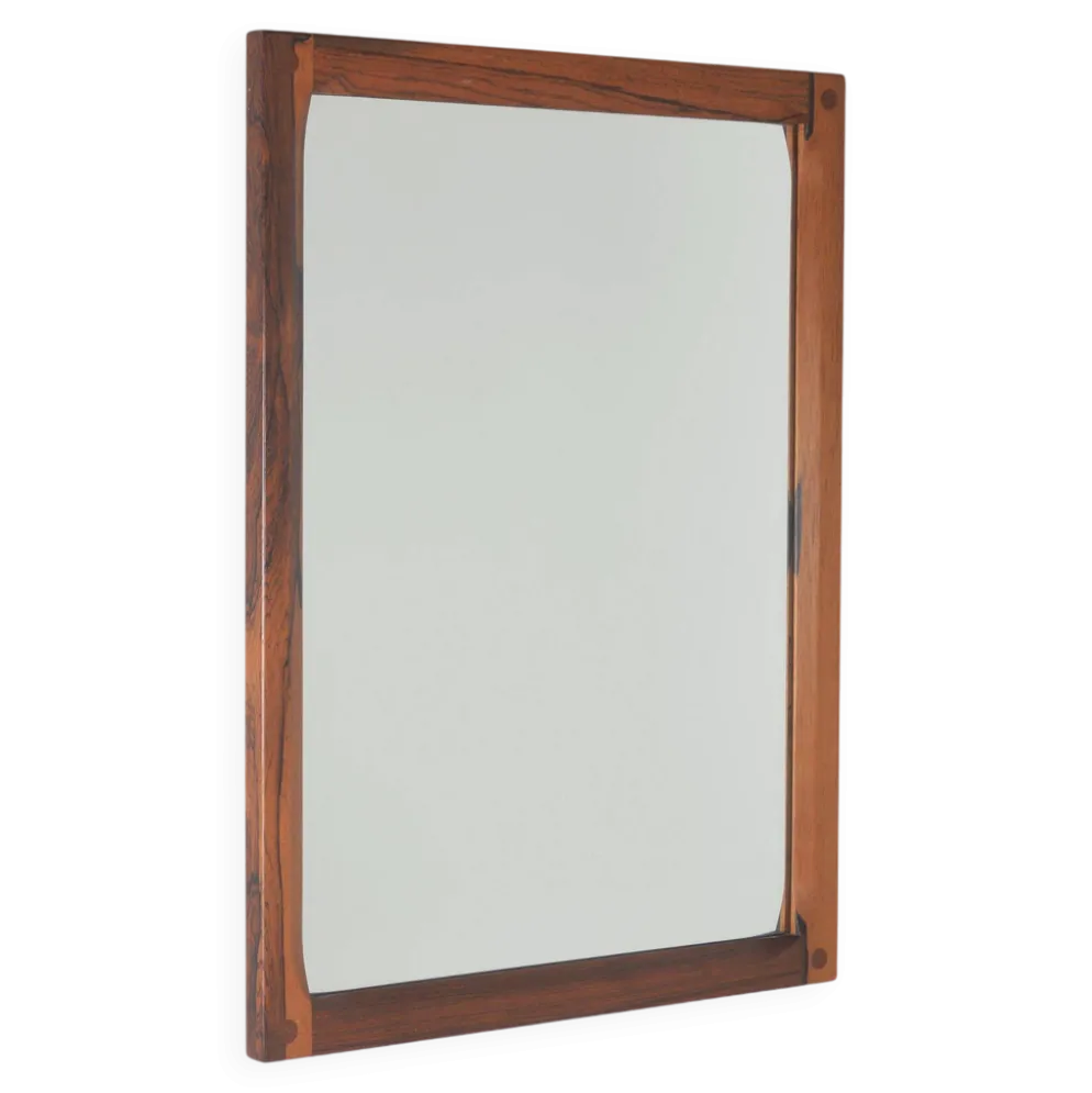 Miroir danois conçu par Kai Kristiansen pour Aksel Kjersgaard, années 1960.