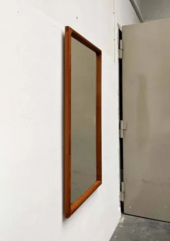 Miroir danois en teck milieu du siècle moderne de Vildbjerg Møbelfabrik, années 1960