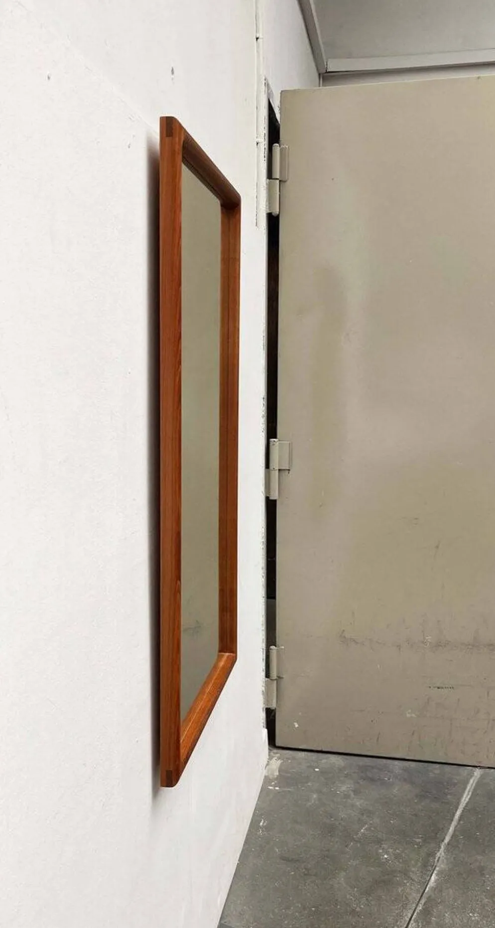 Miroir danois en teck milieu du siècle moderne de Vildbjerg Møbelfabrik, années 1960