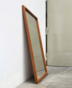 Miroir danois en teck milieu du siècle moderne de Vildbjerg Møbelfabrik, années 1960