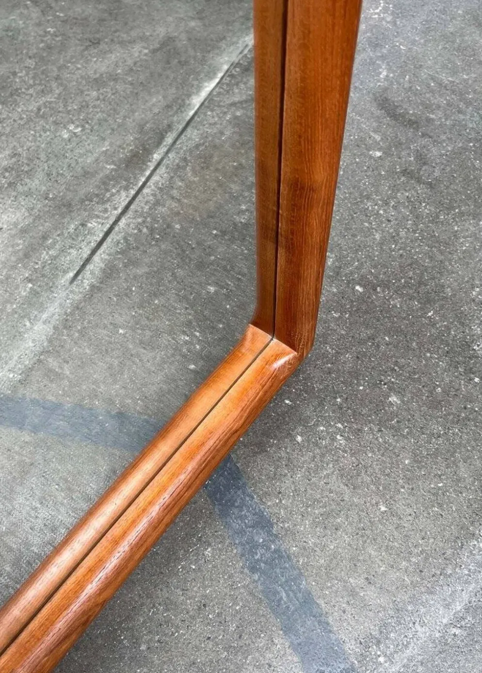 Miroir danois en teck milieu du siècle moderne de Vildbjerg Møbelfabrik, années 1960