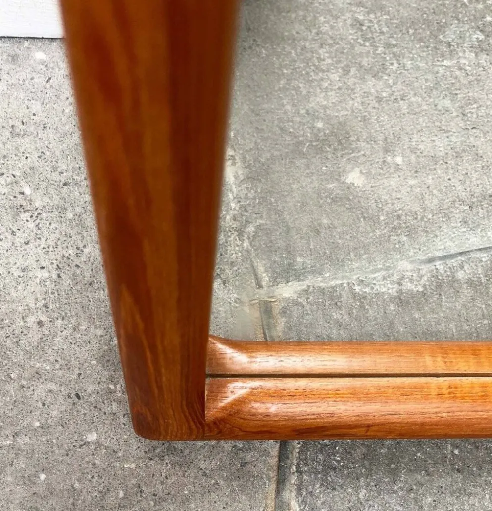 Miroir danois en teck milieu du siècle moderne de Vildbjerg Møbelfabrik, années 1960